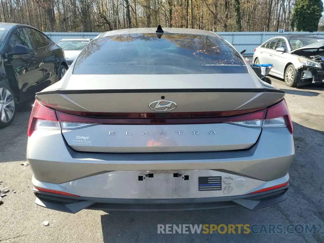 6 Фотография поврежденного автомобиля KMHLL4AG0MU120883 HYUNDAI ELANTRA 2021