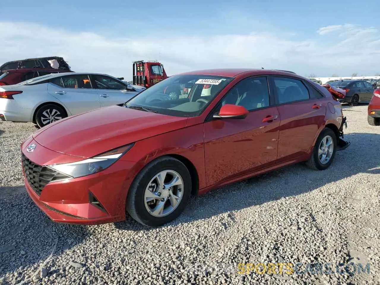 1 Photograph of a damaged car KMHLL4AG0MU199424 HYUNDAI ELANTRA 2021