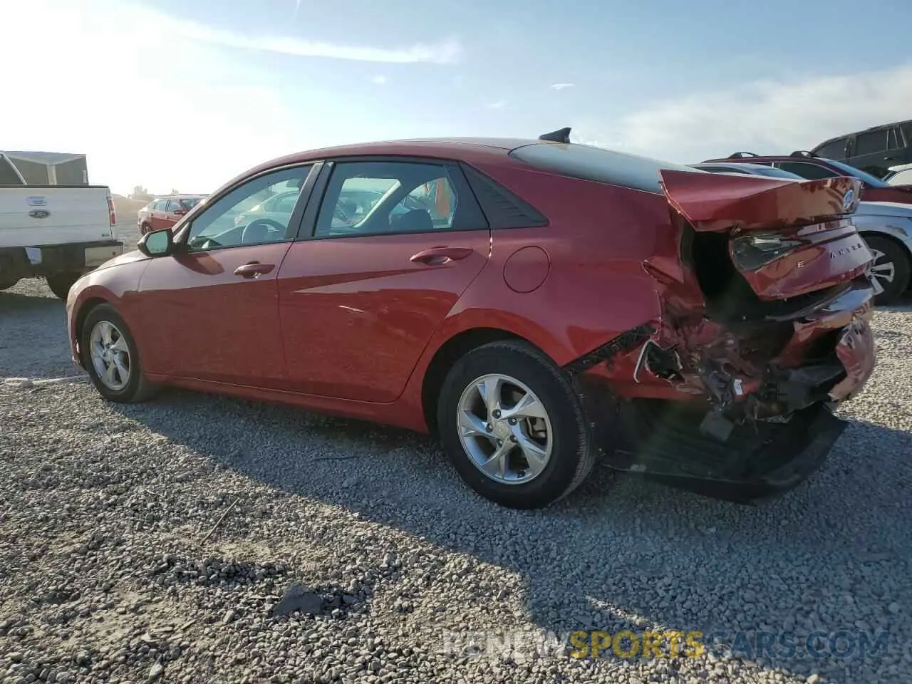 2 Photograph of a damaged car KMHLL4AG0MU199424 HYUNDAI ELANTRA 2021