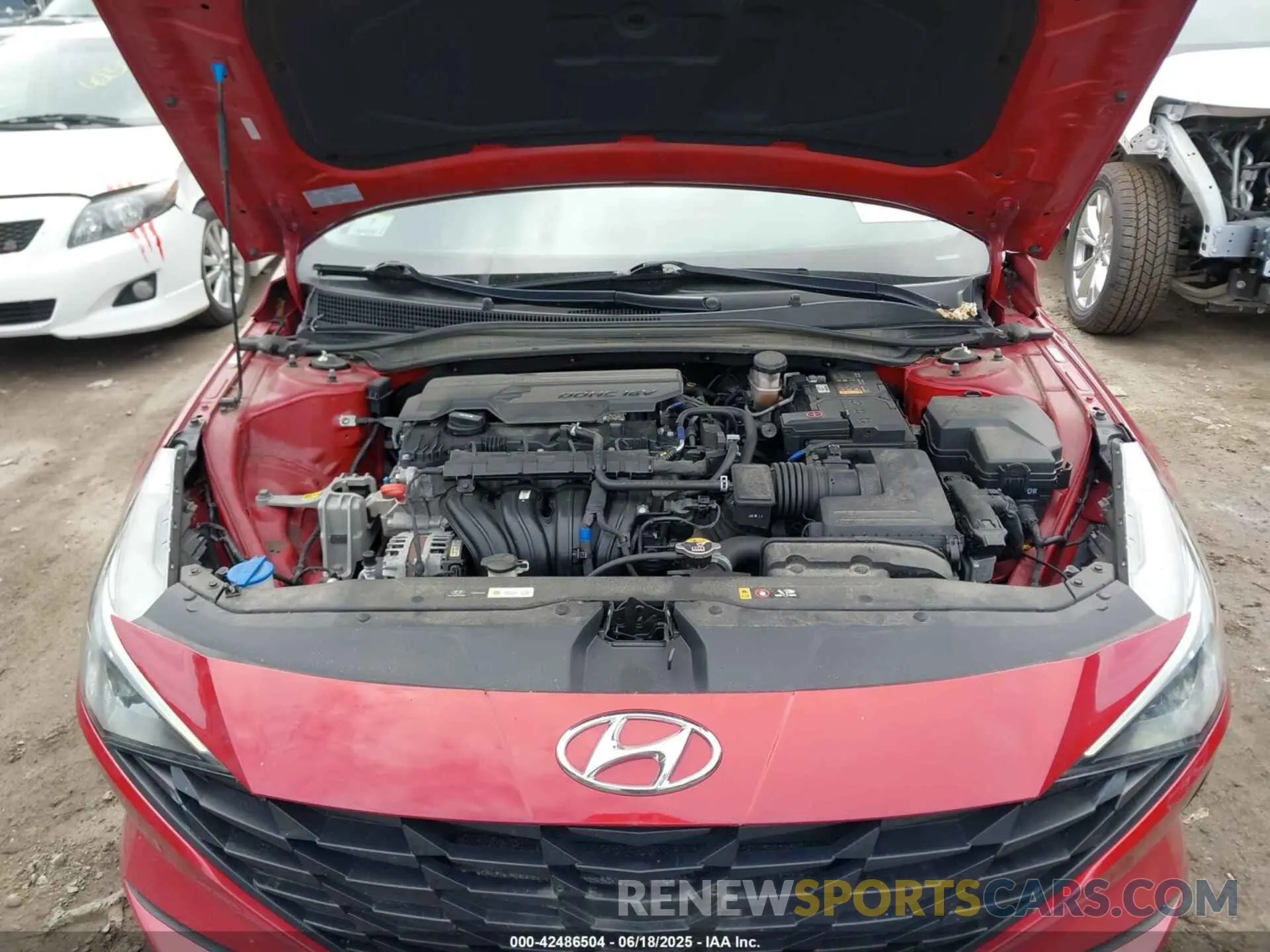 10 Photograph of a damaged car KMHLL4AG1MU210351 HYUNDAI ELANTRA 2021