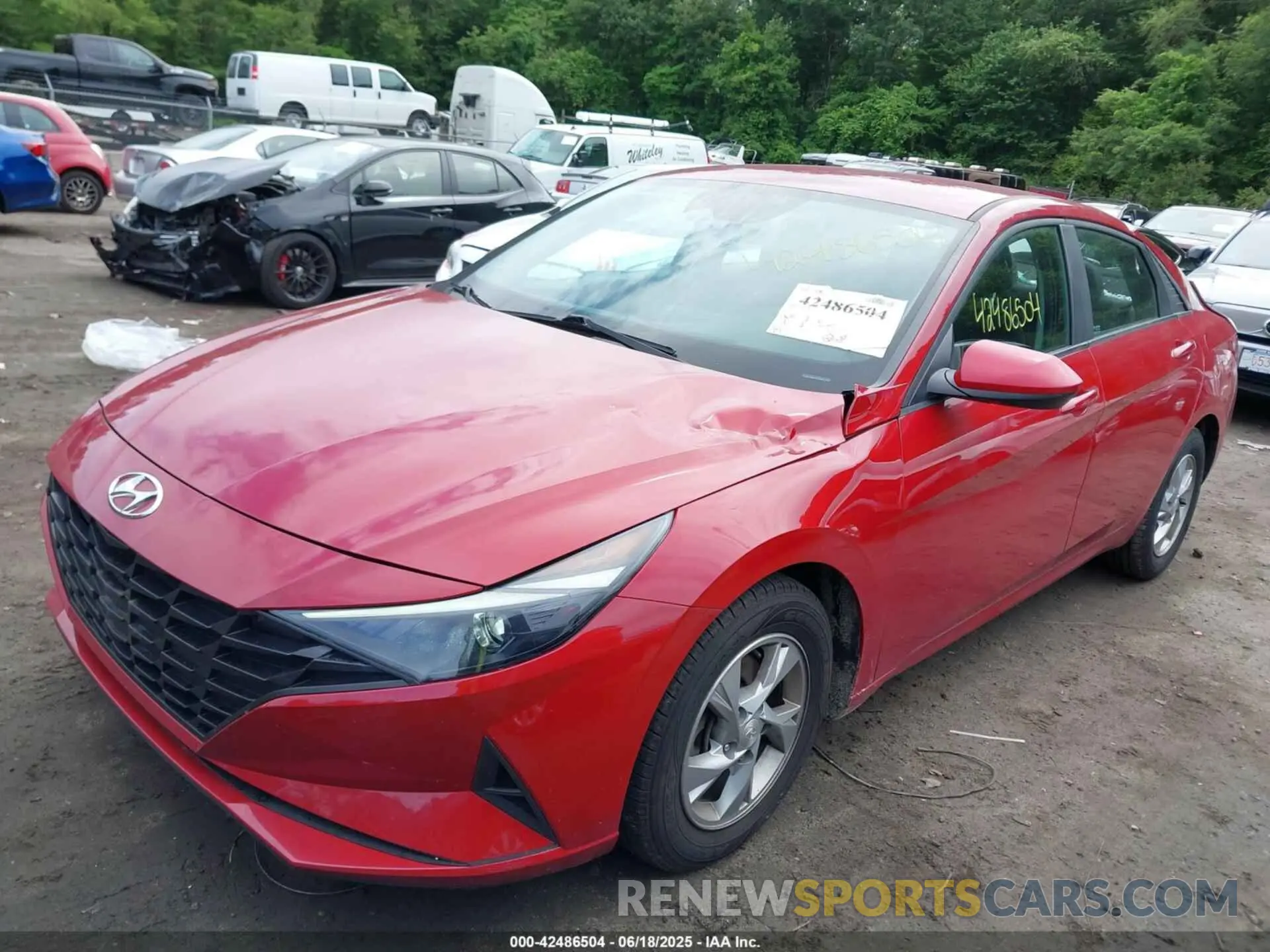 2 Photograph of a damaged car KMHLL4AG1MU210351 HYUNDAI ELANTRA 2021