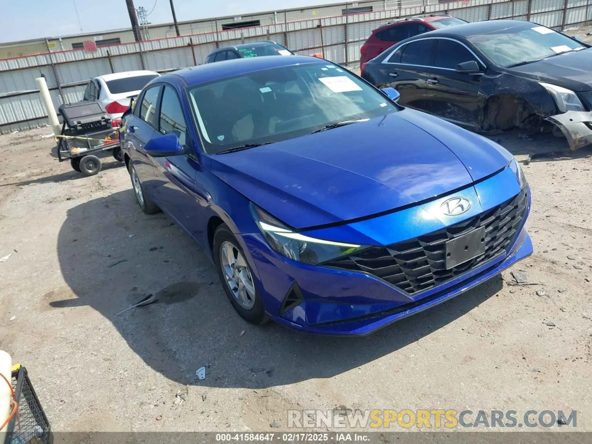 1 Photograph of a damaged car KMHLL4AG4MU195635 HYUNDAI ELANTRA 2021