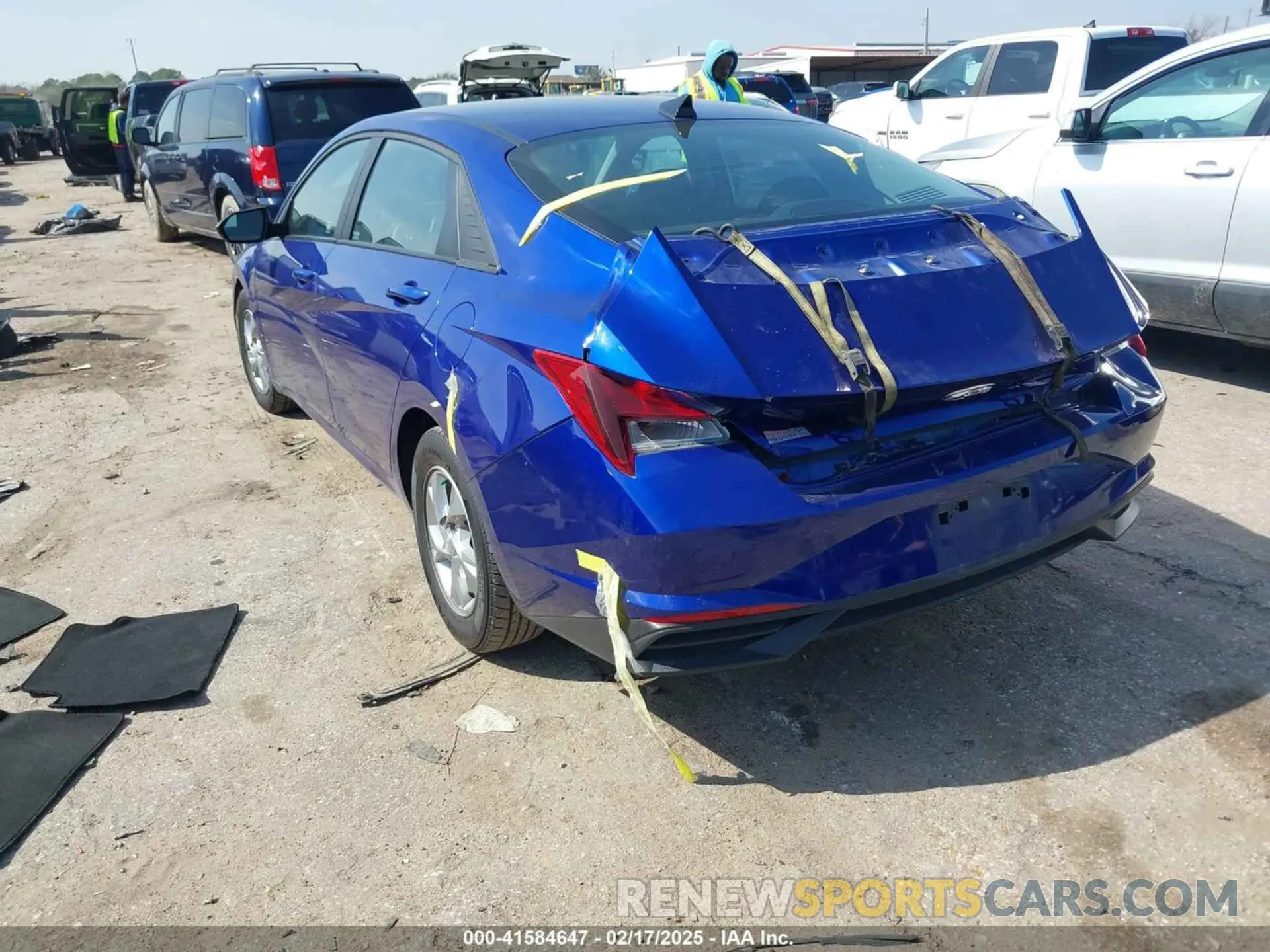3 Photograph of a damaged car KMHLL4AG4MU195635 HYUNDAI ELANTRA 2021