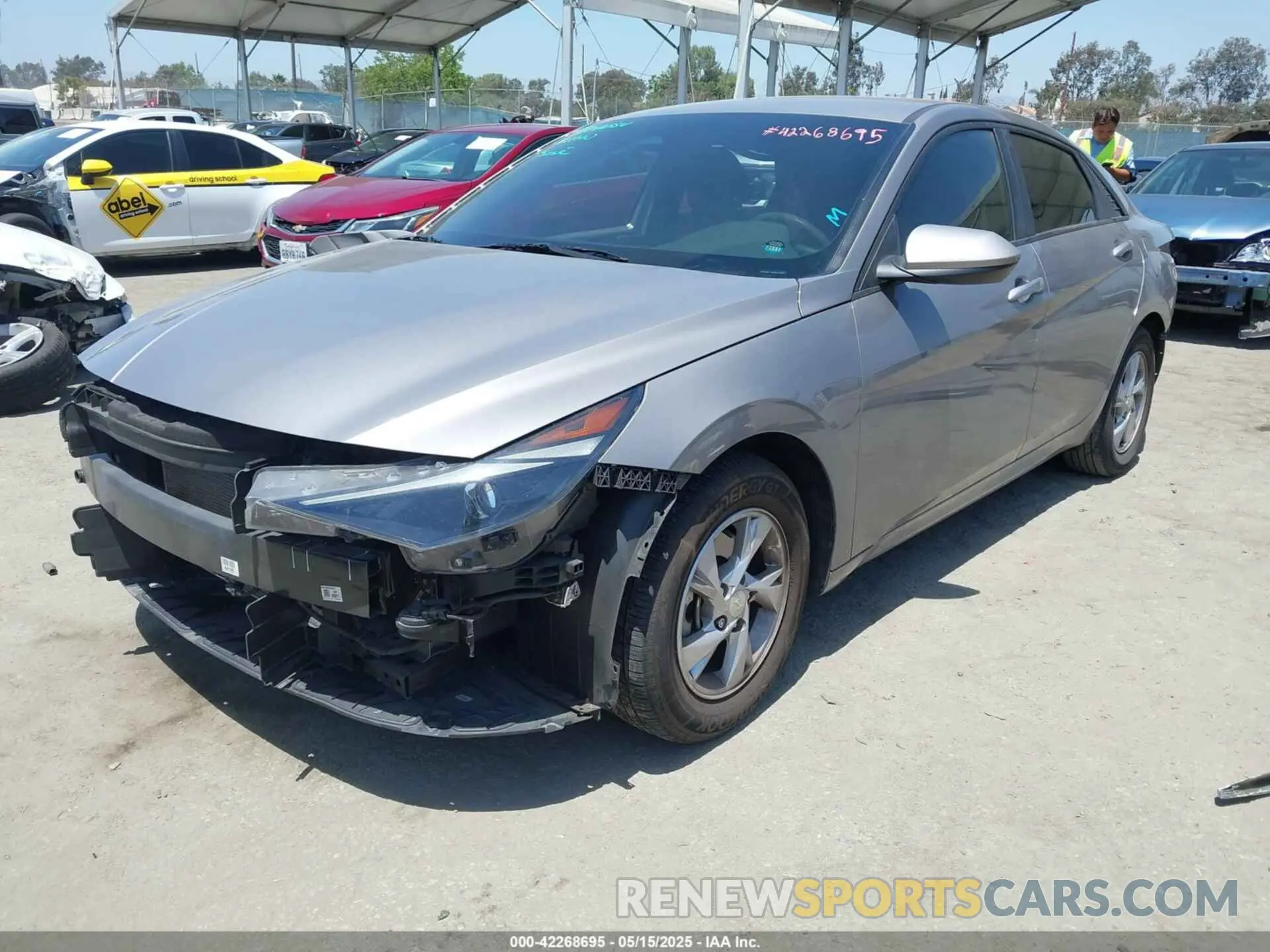 2 Photograph of a damaged car KMHLL4AG6MU141656 HYUNDAI ELANTRA 2021