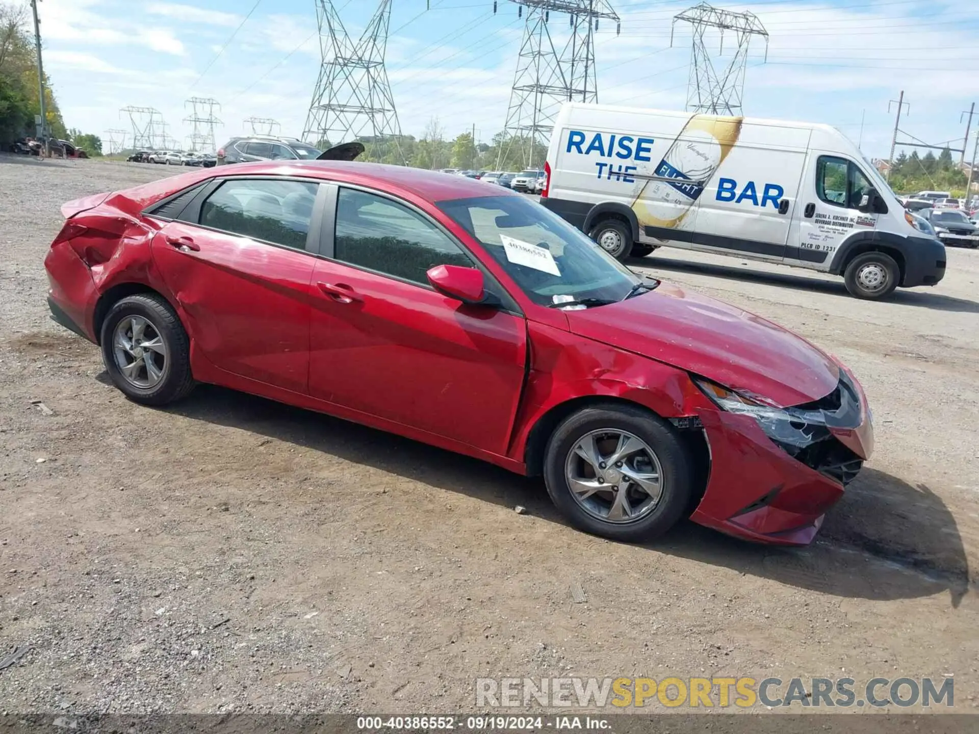 1 Photograph of a damaged car KMHLL4AG9MU210405 HYUNDAI ELANTRA 2021