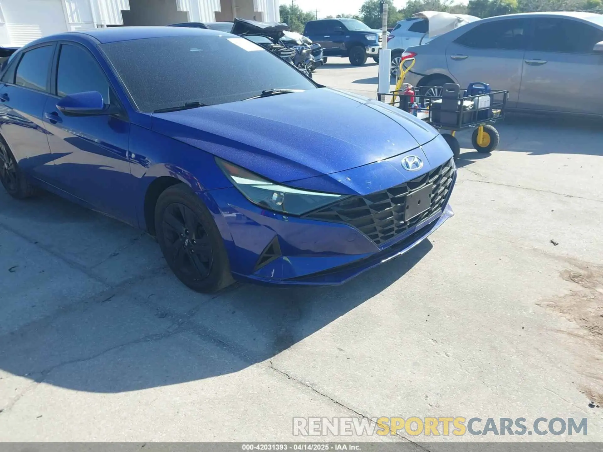 1 Photograph of a damaged car KMHLM4AG0MU111078 HYUNDAI ELANTRA 2021