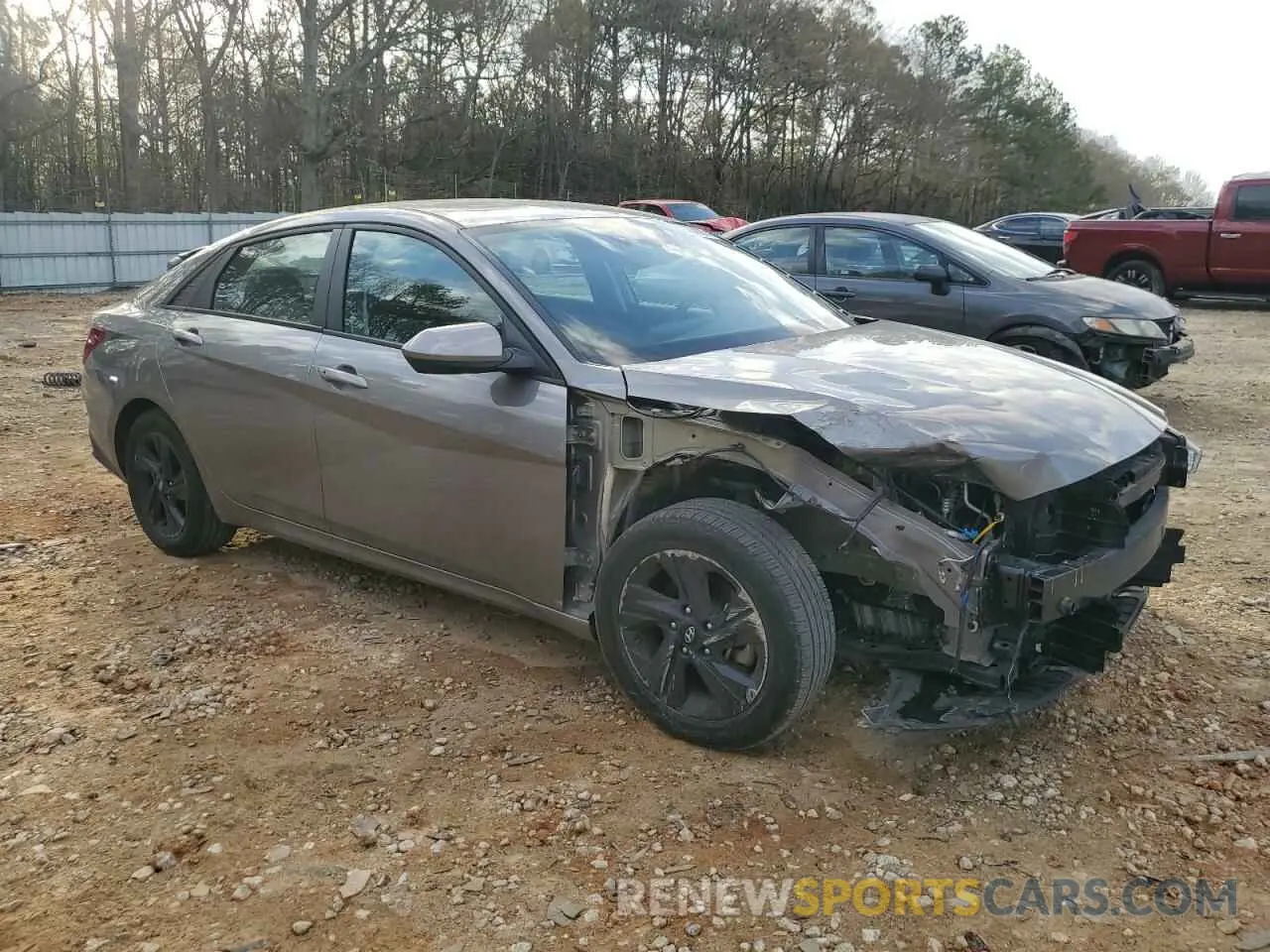 4 Фотография поврежденного автомобиля KMHLM4AG0MU156473 HYUNDAI ELANTRA 2021