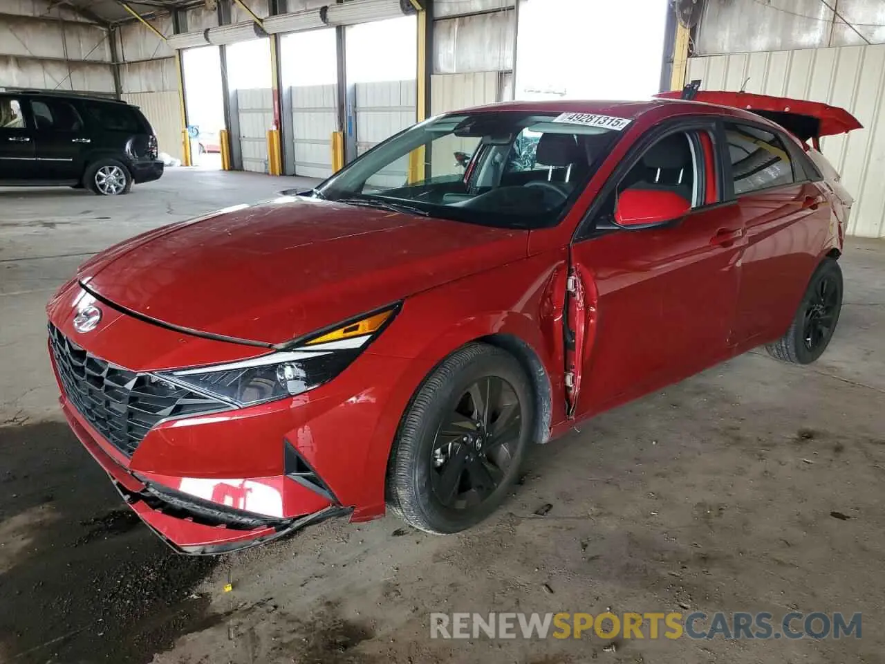 1 Photograph of a damaged car KMHLM4AG0MU177923 HYUNDAI ELANTRA 2021