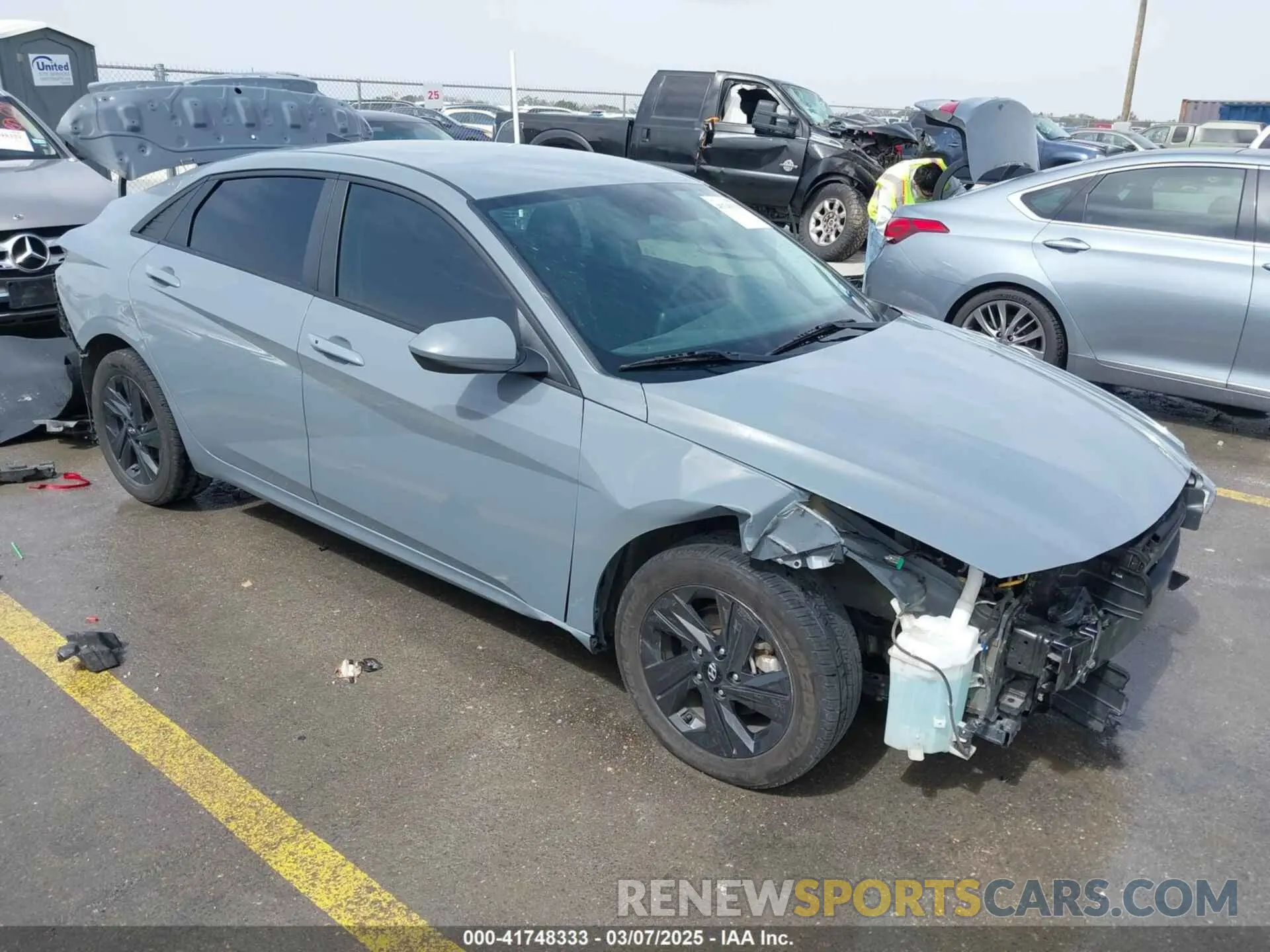 1 Photograph of a damaged car KMHLM4AG1MU144395 HYUNDAI ELANTRA 2021