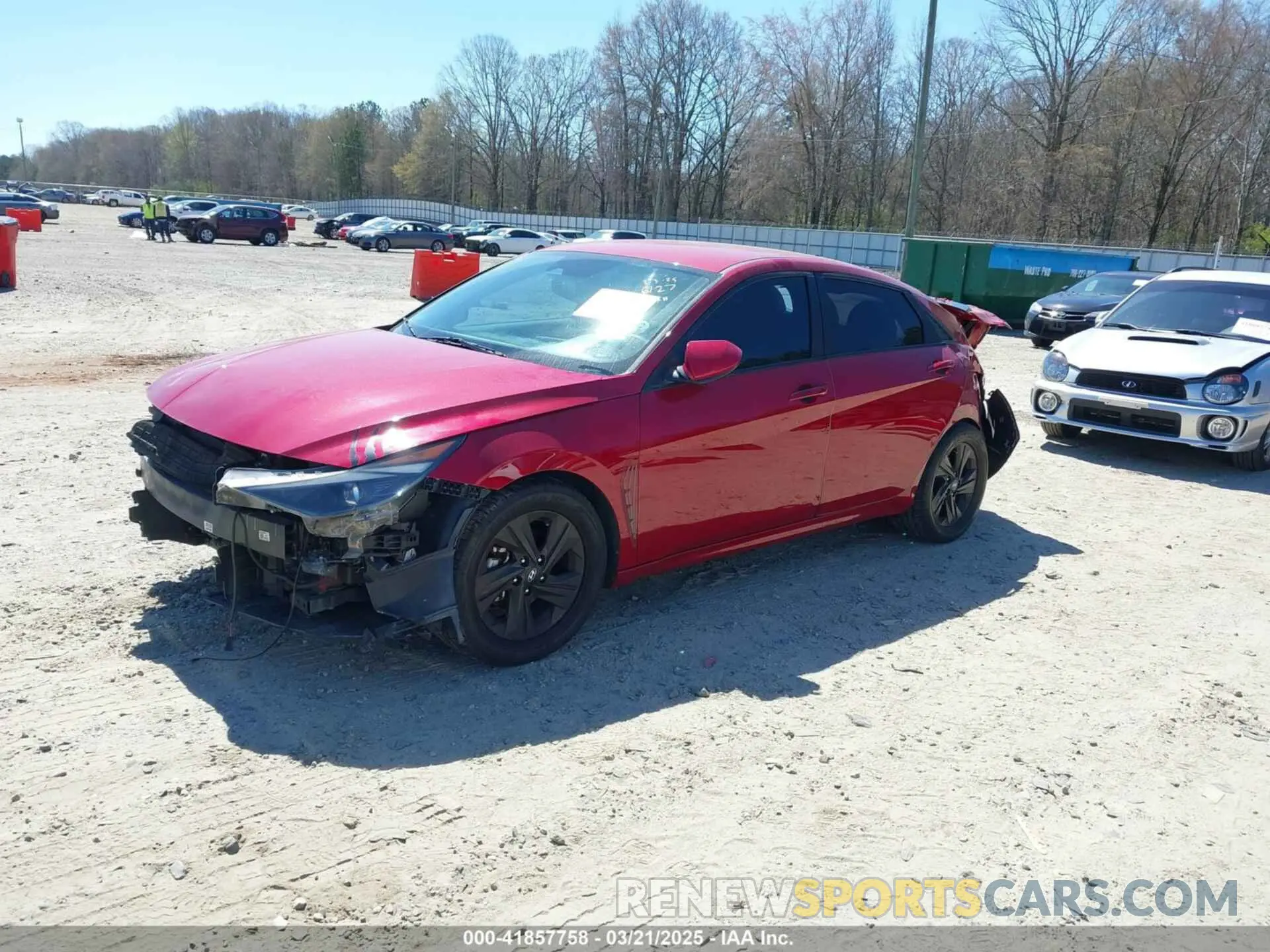 2 Фотография поврежденного автомобиля KMHLM4AG2MU066127 HYUNDAI ELANTRA 2021