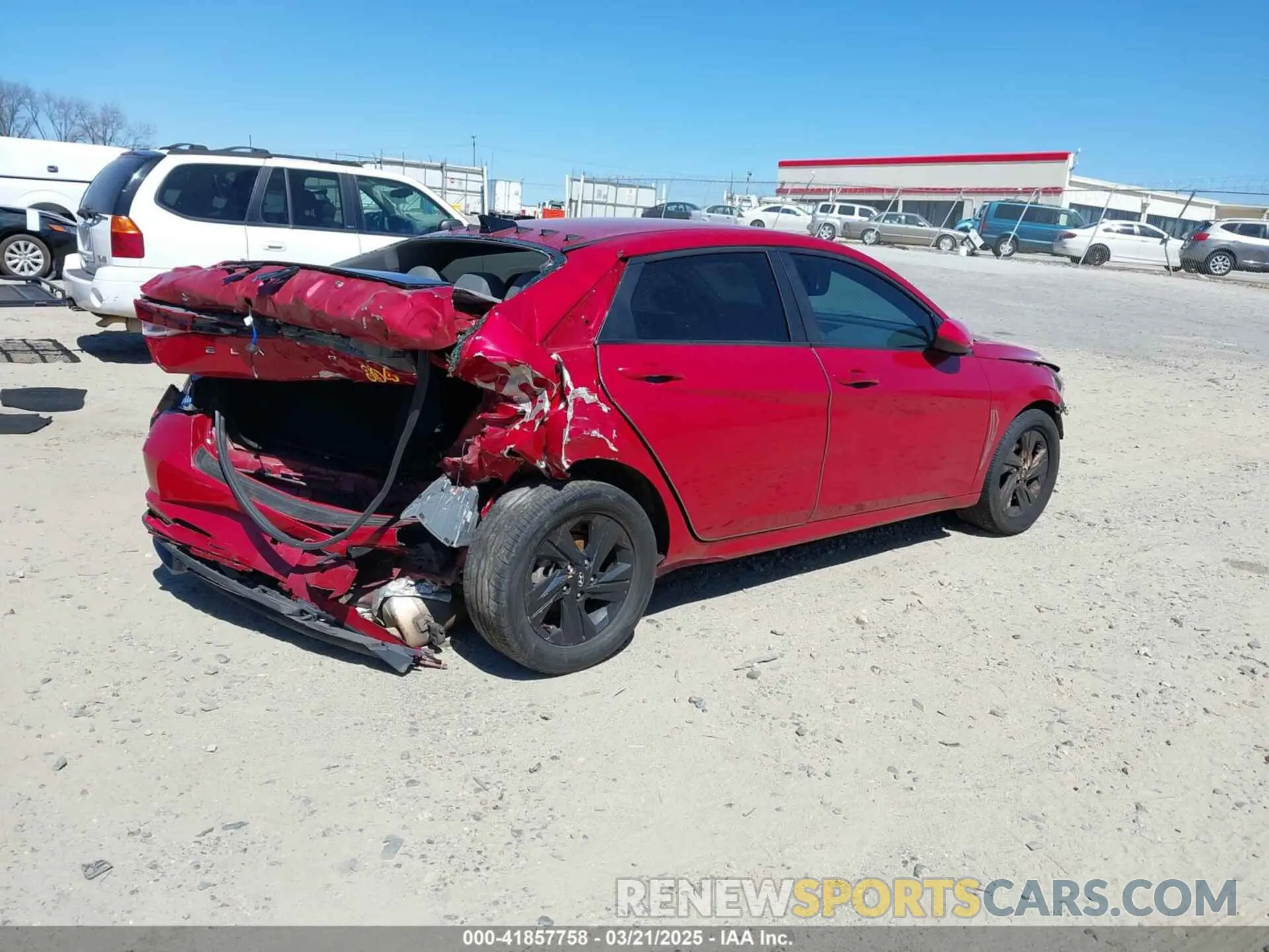 4 Фотография поврежденного автомобиля KMHLM4AG2MU066127 HYUNDAI ELANTRA 2021