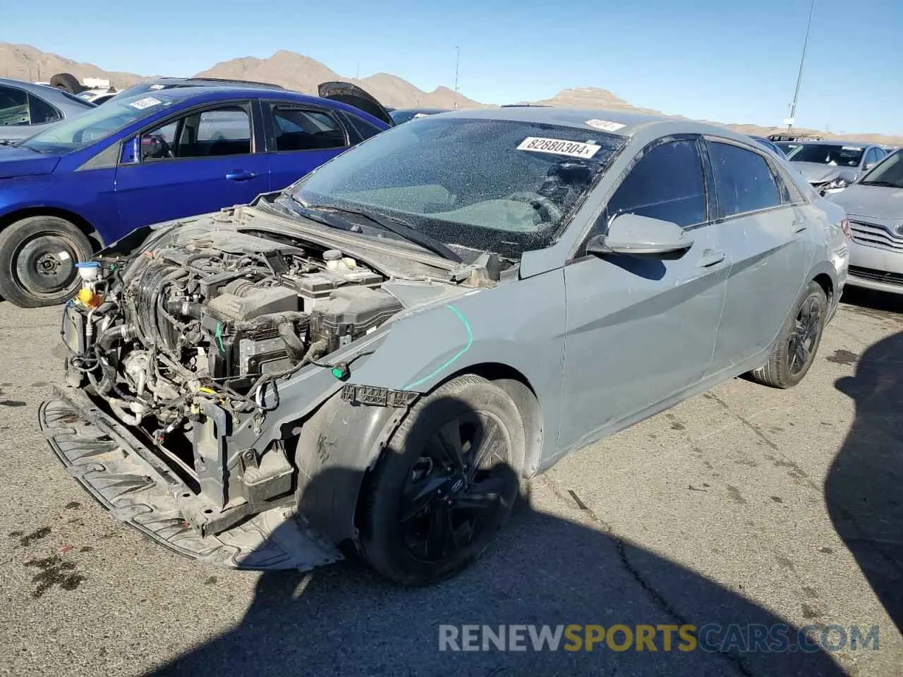 1 Photograph of a damaged car KMHLM4AG2MU077564 HYUNDAI ELANTRA 2021