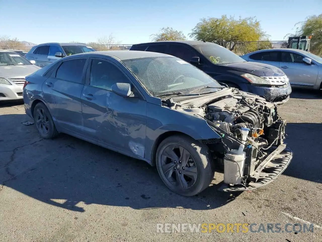 4 Photograph of a damaged car KMHLM4AG2MU077564 HYUNDAI ELANTRA 2021