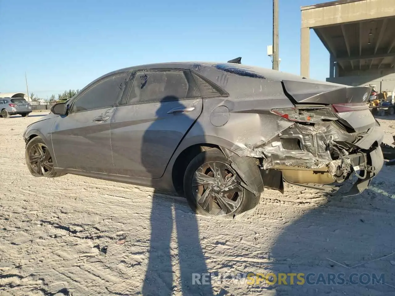 2 Photograph of a damaged car KMHLM4AG2MU157222 HYUNDAI ELANTRA 2021