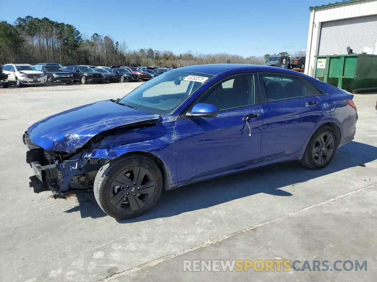 1 Photograph of a damaged car KMHLM4AG2MU173193 HYUNDAI ELANTRA 2021