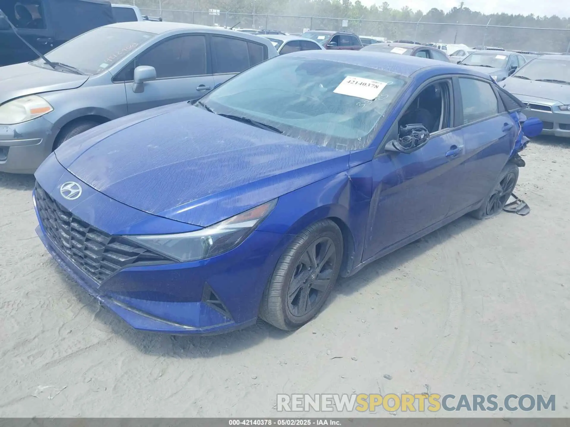 2 Photograph of a damaged car KMHLM4AG3MU159500 HYUNDAI ELANTRA 2021