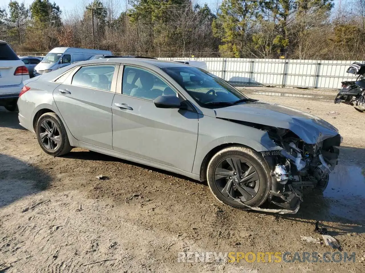 4 Photograph of a damaged car KMHLM4AG3MU163868 HYUNDAI ELANTRA 2021