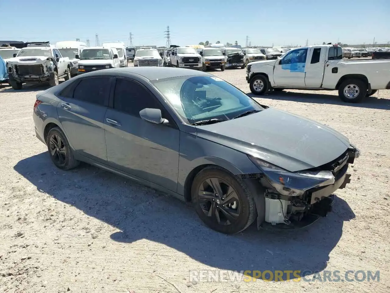 4 Фотография поврежденного автомобиля KMHLM4AG3MU164308 HYUNDAI ELANTRA 2021