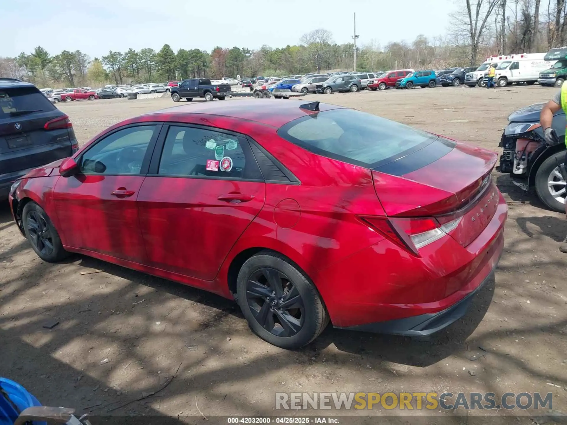14 Photograph of a damaged car KMHLM4AG4MU066193 HYUNDAI ELANTRA 2021