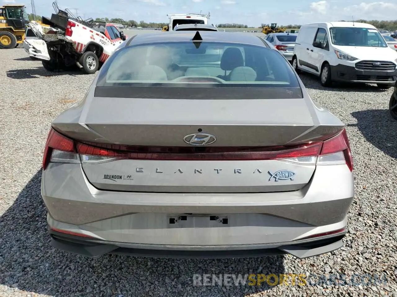 6 Фотография поврежденного автомобиля KMHLM4AG5MU126952 HYUNDAI ELANTRA 2021