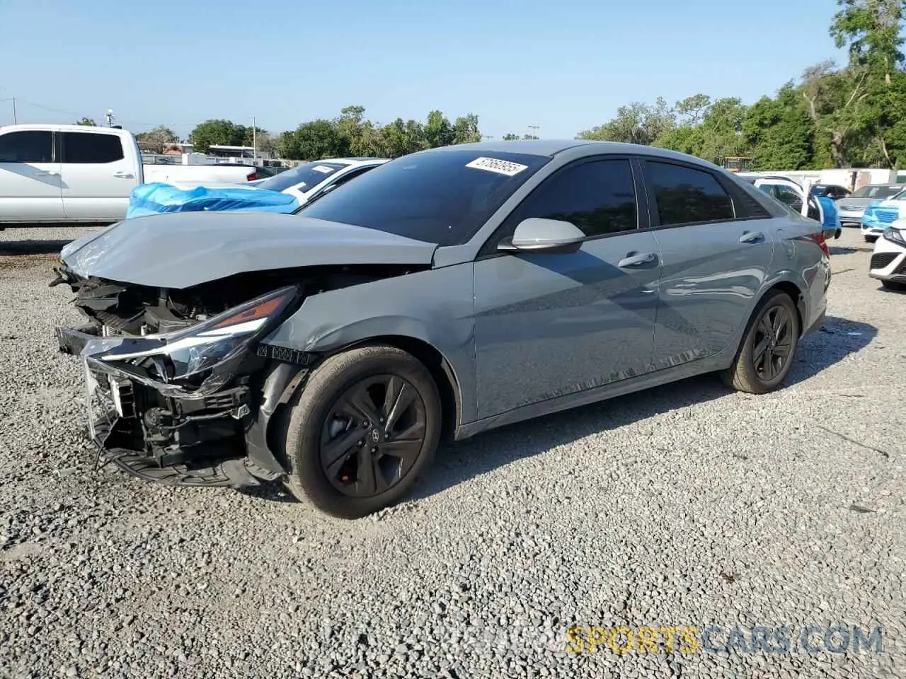 1 Photograph of a damaged car KMHLM4AG5MU204923 HYUNDAI ELANTRA 2021