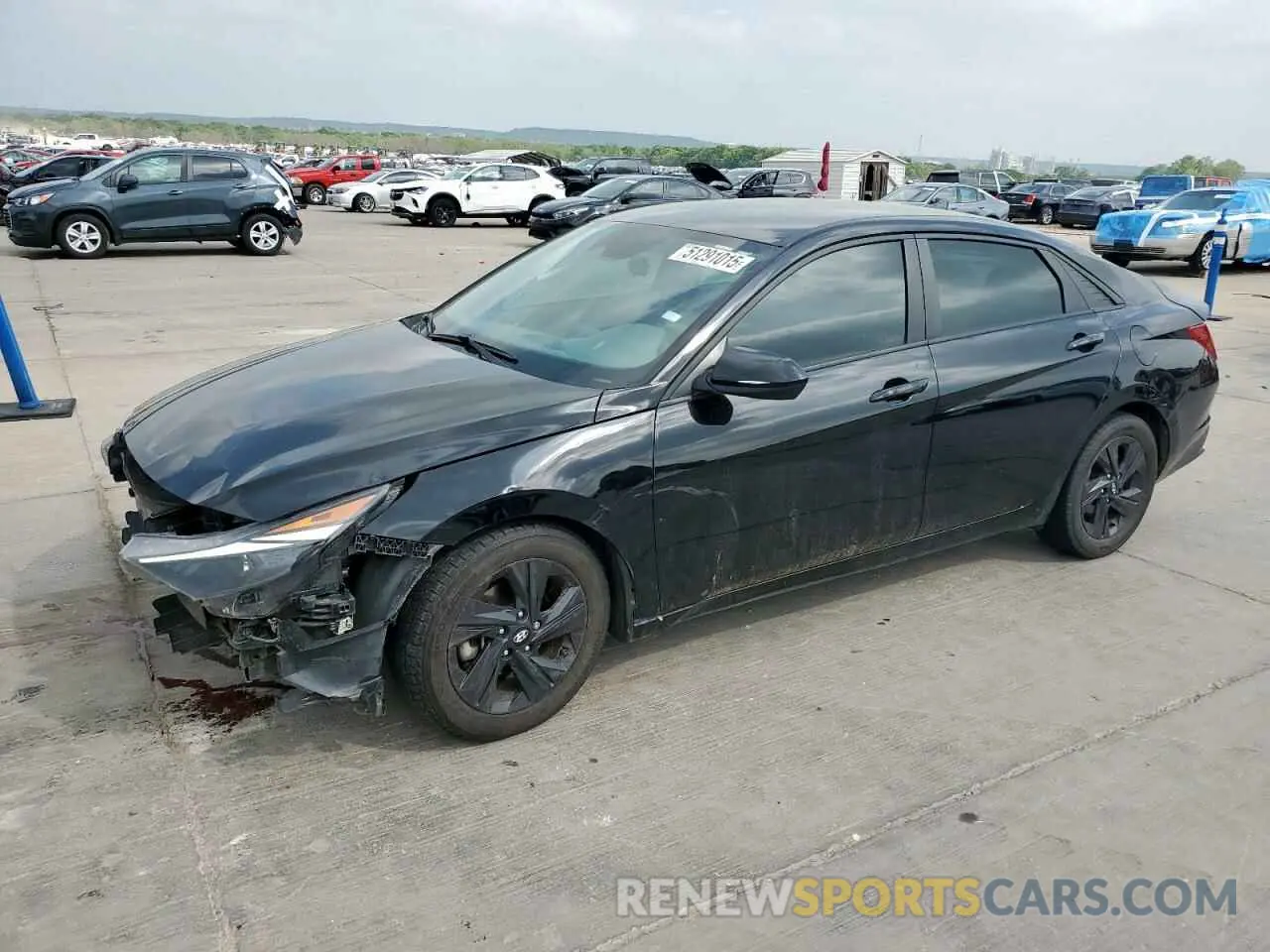 1 Фотография поврежденного автомобиля KMHLM4AG7MU070237 HYUNDAI ELANTRA 2021