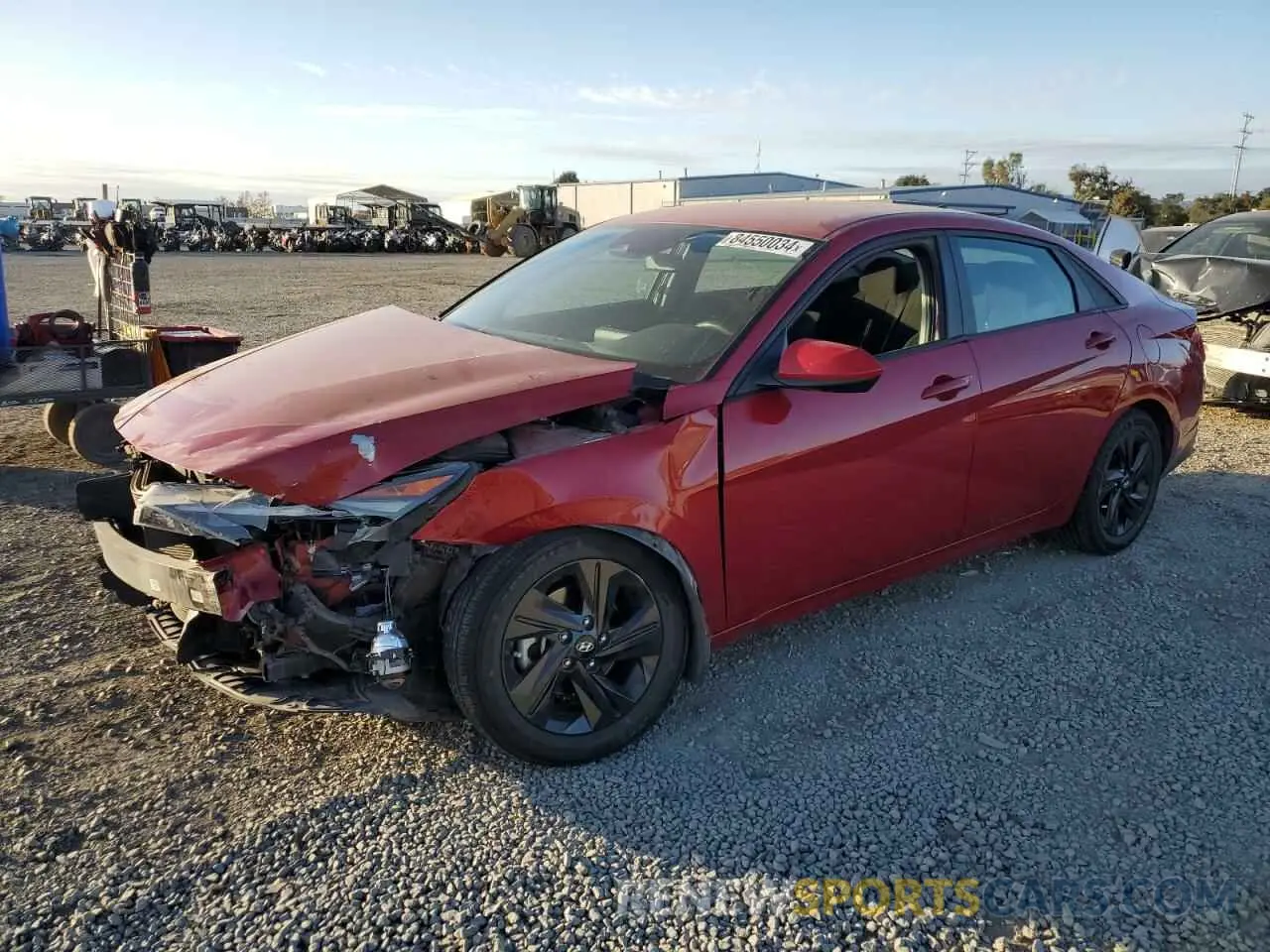 1 Photograph of a damaged car KMHLM4AG7MU198896 HYUNDAI ELANTRA 2021