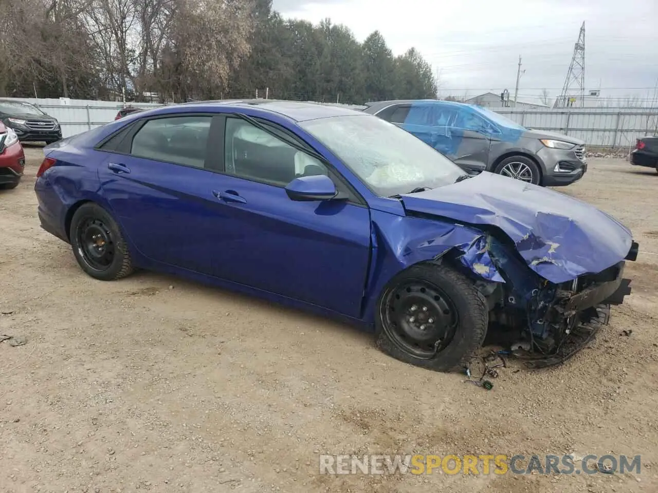 4 Фотография поврежденного автомобиля KMHLM4AG9MU171764 HYUNDAI ELANTRA 2021