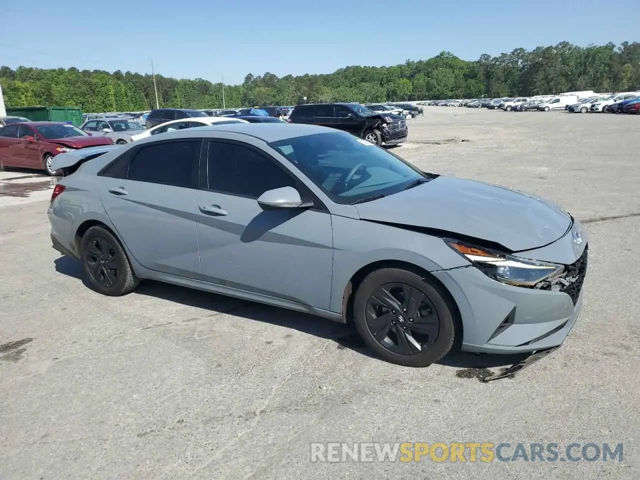 4 Photograph of a damaged car KMHLM4AG9MU191836 HYUNDAI ELANTRA 2021