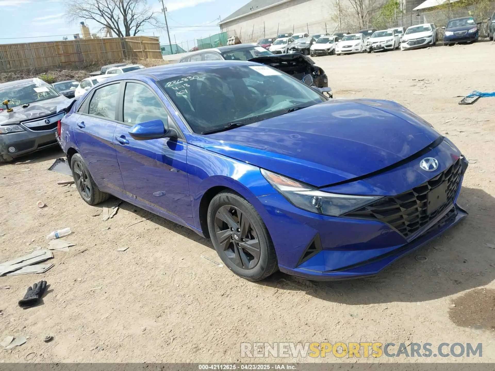 1 Фотография поврежденного автомобиля KMHLM4AGXMU070121 HYUNDAI ELANTRA 2021