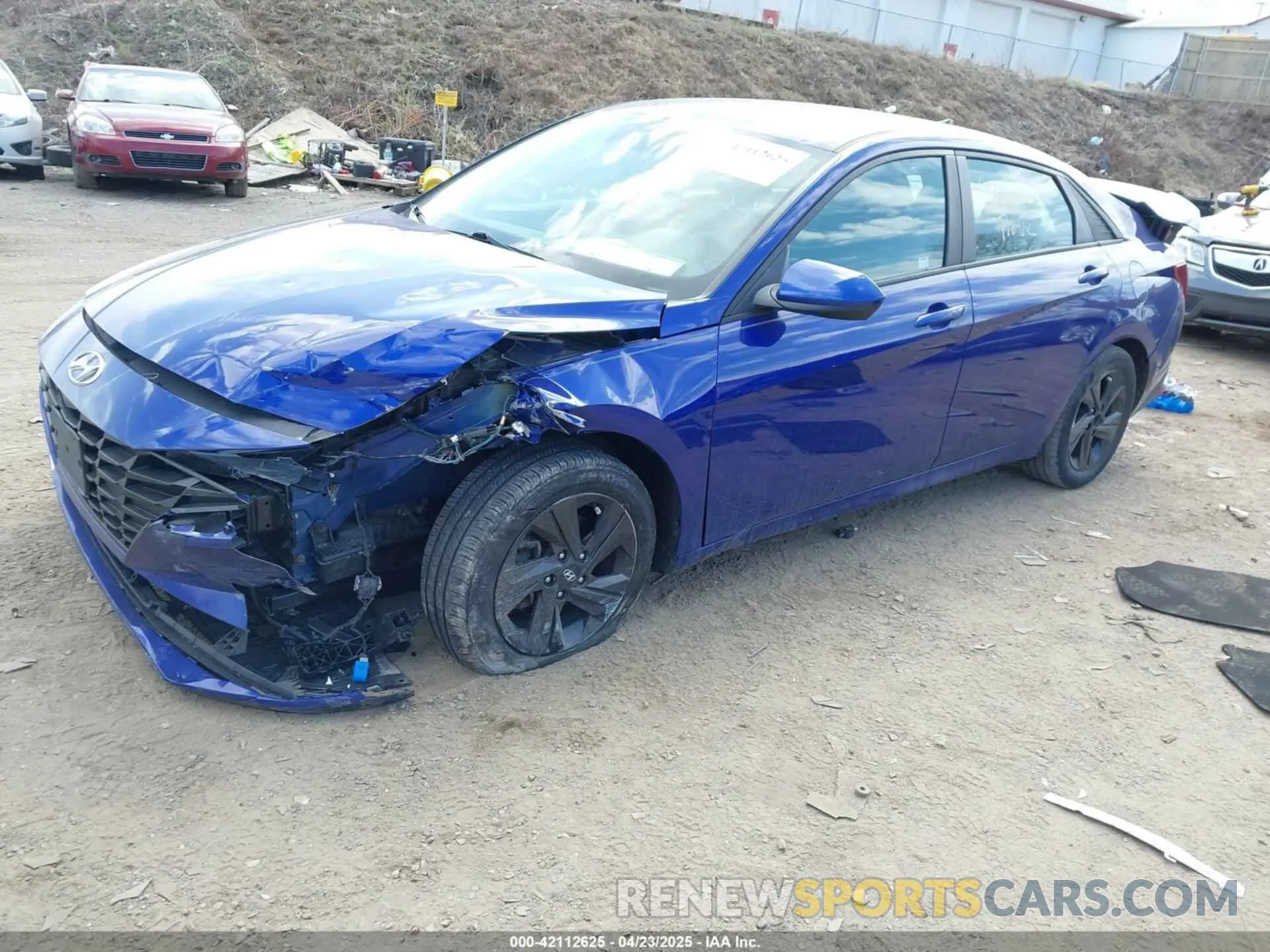 2 Фотография поврежденного автомобиля KMHLM4AGXMU070121 HYUNDAI ELANTRA 2021