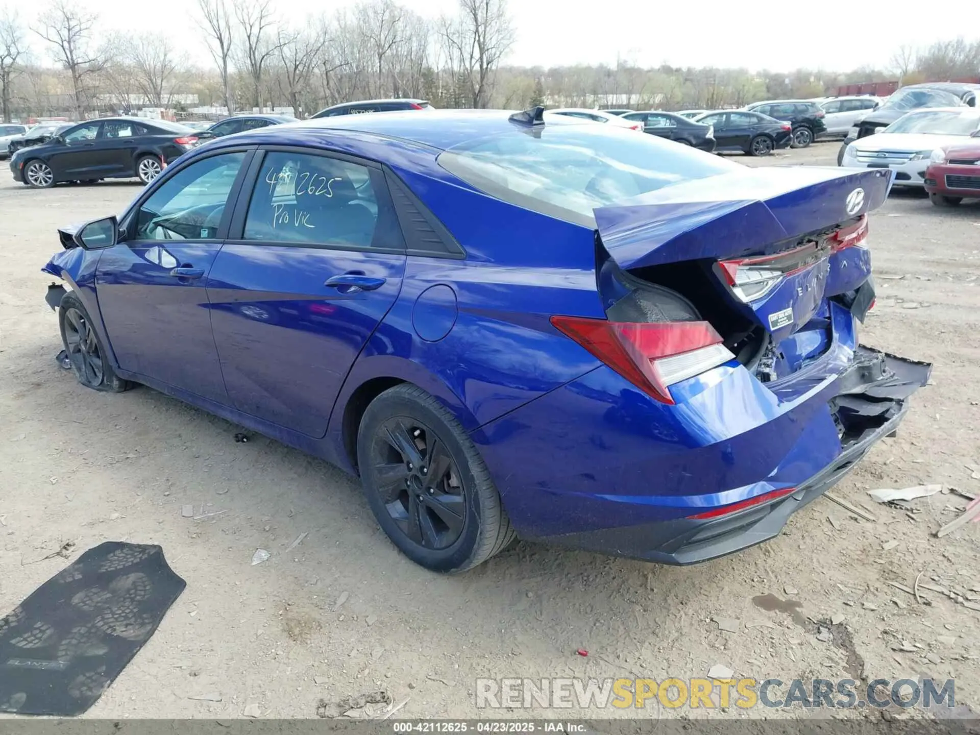 3 Фотография поврежденного автомобиля KMHLM4AGXMU070121 HYUNDAI ELANTRA 2021