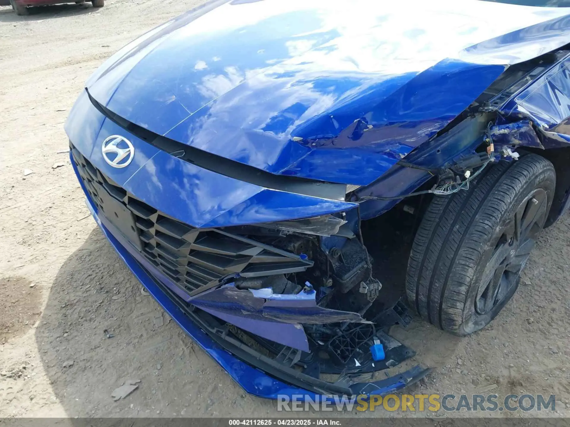 6 Фотография поврежденного автомобиля KMHLM4AGXMU070121 HYUNDAI ELANTRA 2021