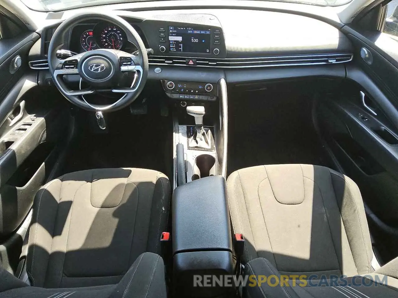 8 Фотография поврежденного автомобиля KMHLM4AGXMU121570 HYUNDAI ELANTRA 2021