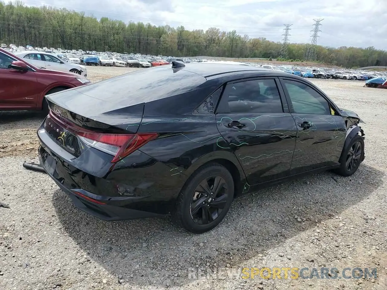 3 Photograph of a damaged car KMHLM4AGXMU147098 HYUNDAI ELANTRA 2021