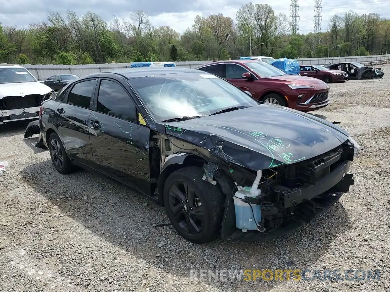 4 Photograph of a damaged car KMHLM4AGXMU147098 HYUNDAI ELANTRA 2021