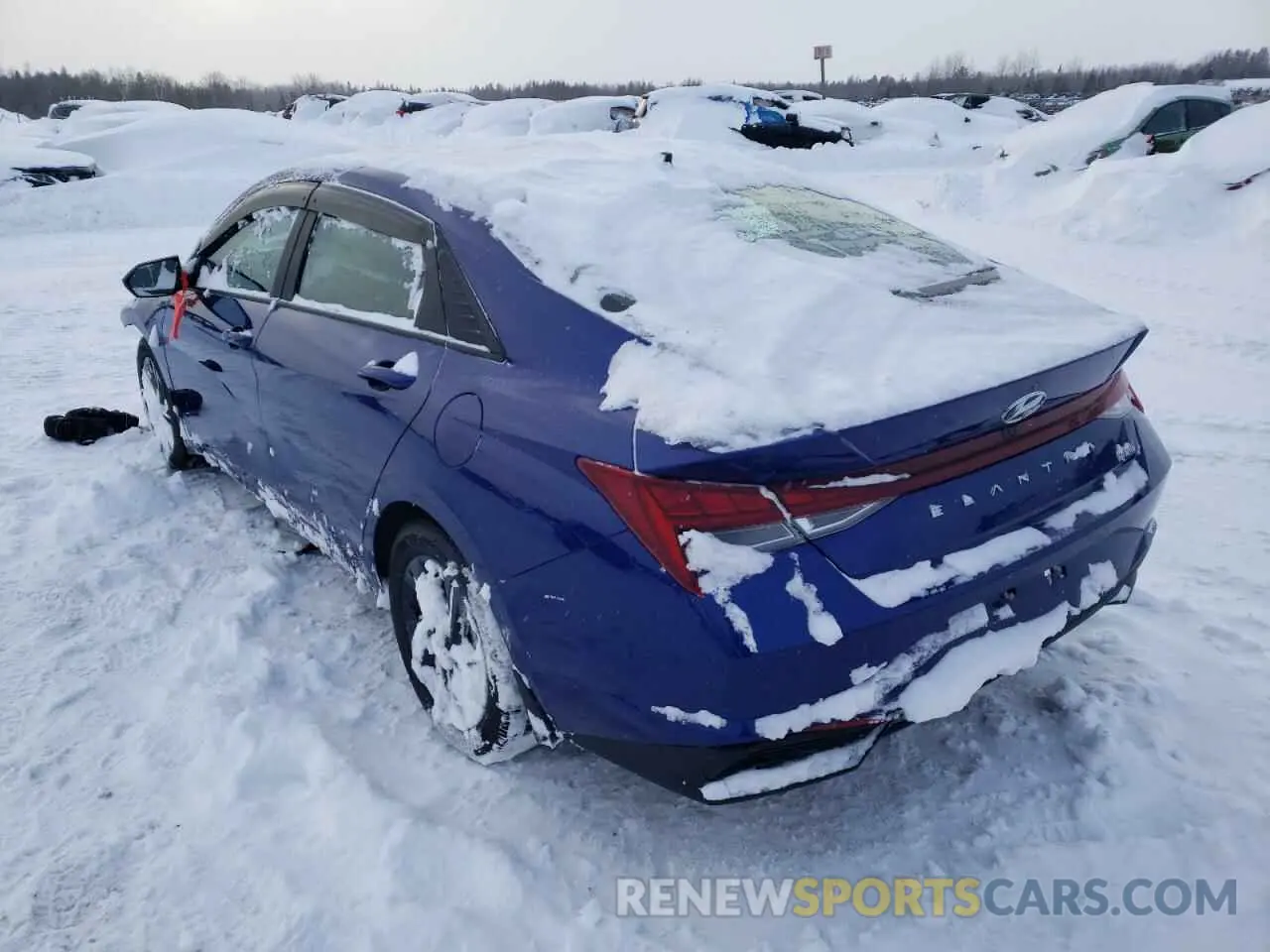 2 Фотография поврежденного автомобиля KMHLM4AJ3MU005316 HYUNDAI ELANTRA 2021