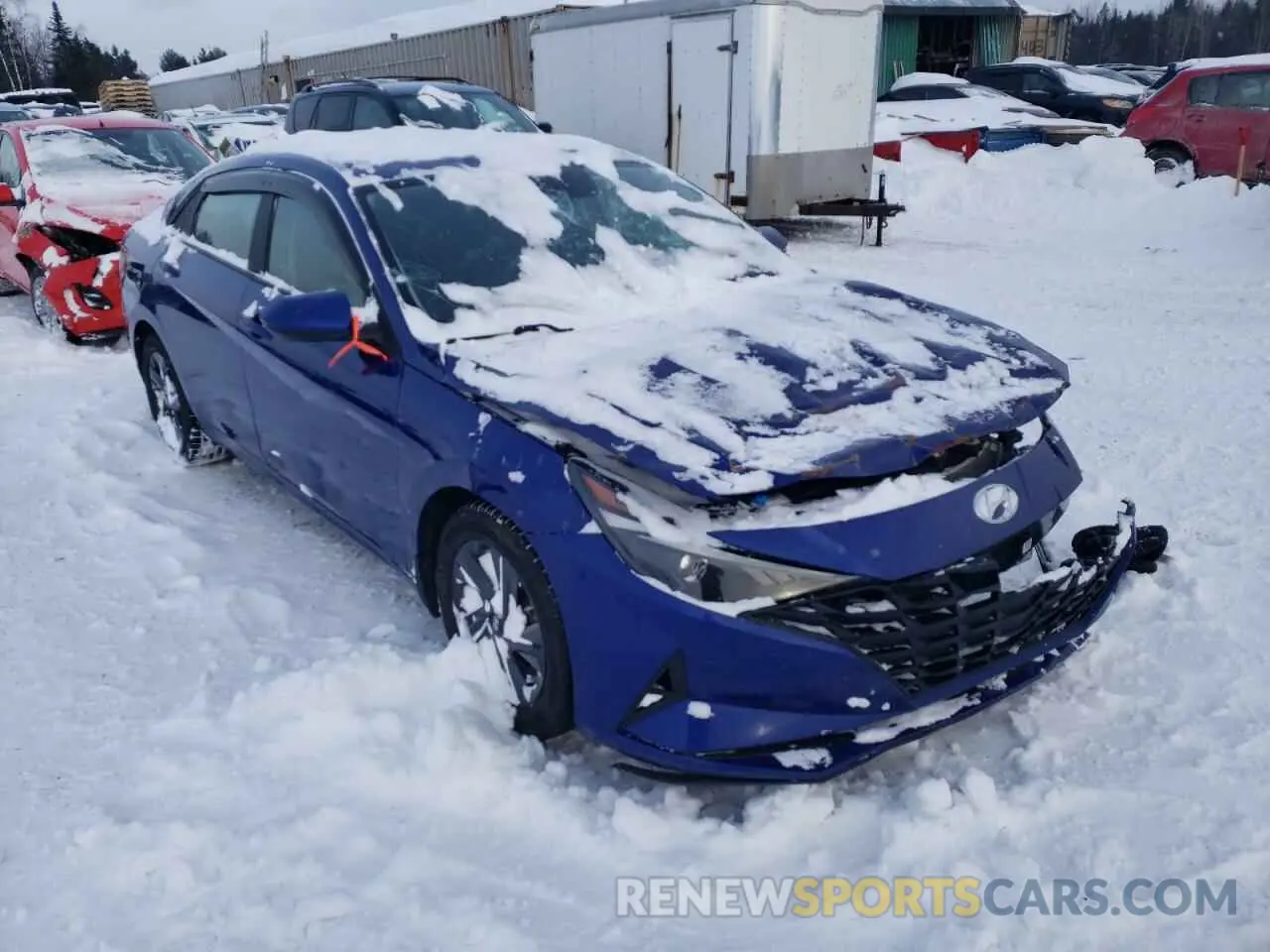 4 Фотография поврежденного автомобиля KMHLM4AJ3MU005316 HYUNDAI ELANTRA 2021