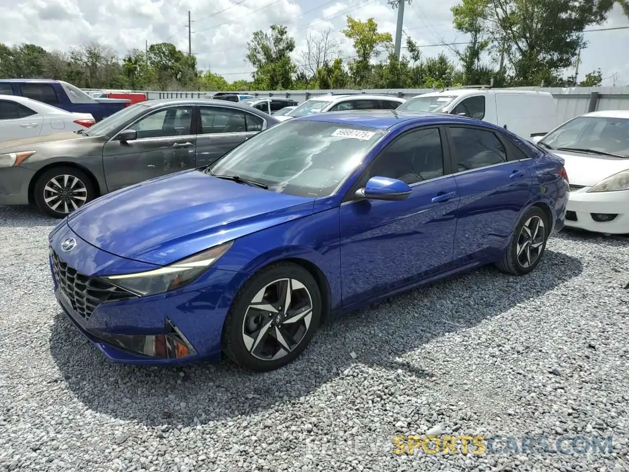 1 Photograph of a damaged car KMHLN4AG4MU198156 HYUNDAI ELANTRA 2021
