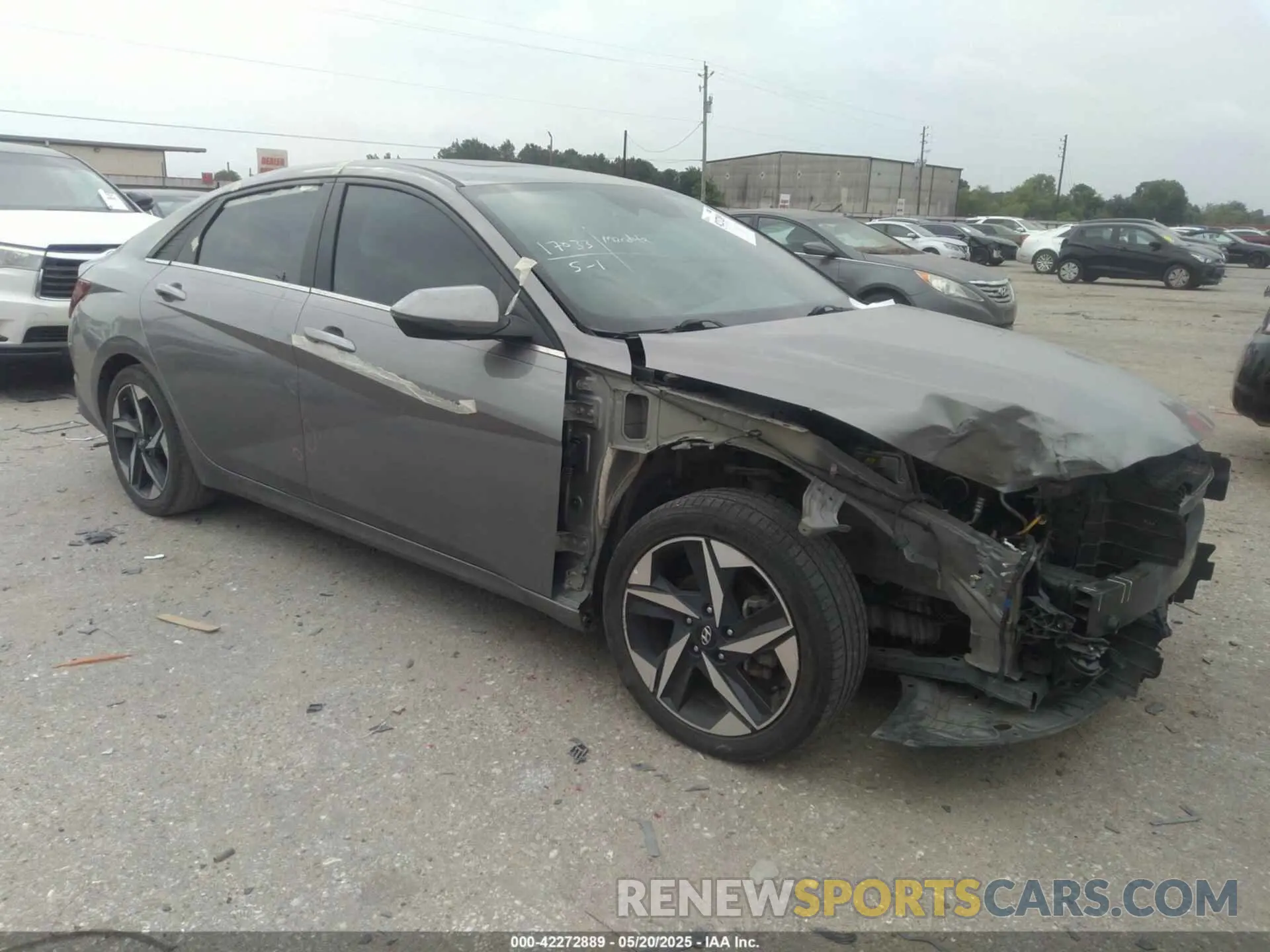 1 Photograph of a damaged car KMHLN4AG6MU091397 HYUNDAI ELANTRA 2021