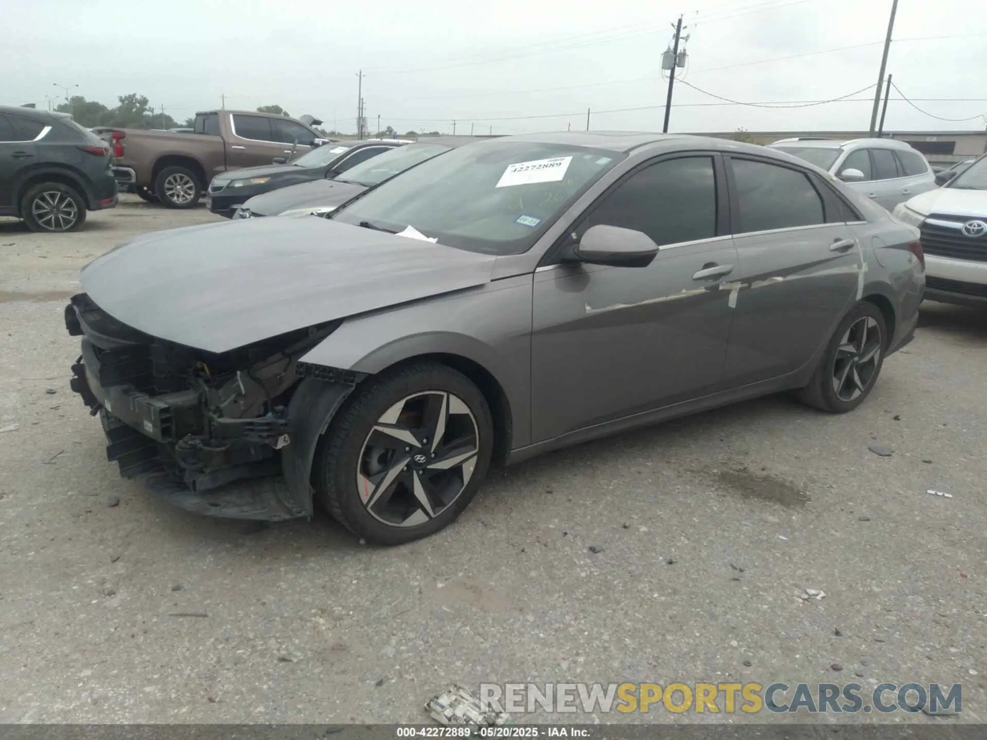 2 Photograph of a damaged car KMHLN4AG6MU091397 HYUNDAI ELANTRA 2021