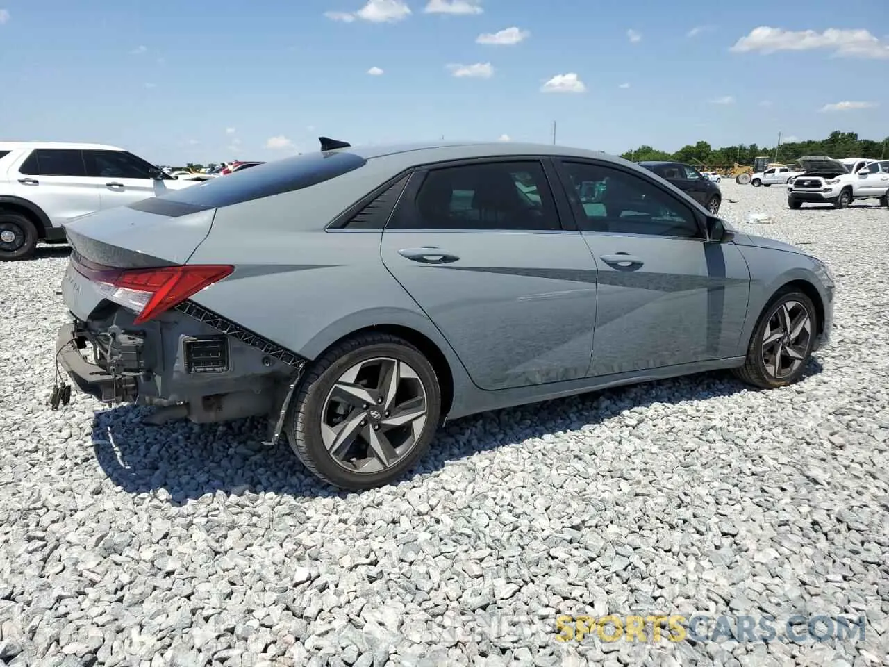 3 Photograph of a damaged car KMHLN4AG6MU119005 HYUNDAI ELANTRA 2021