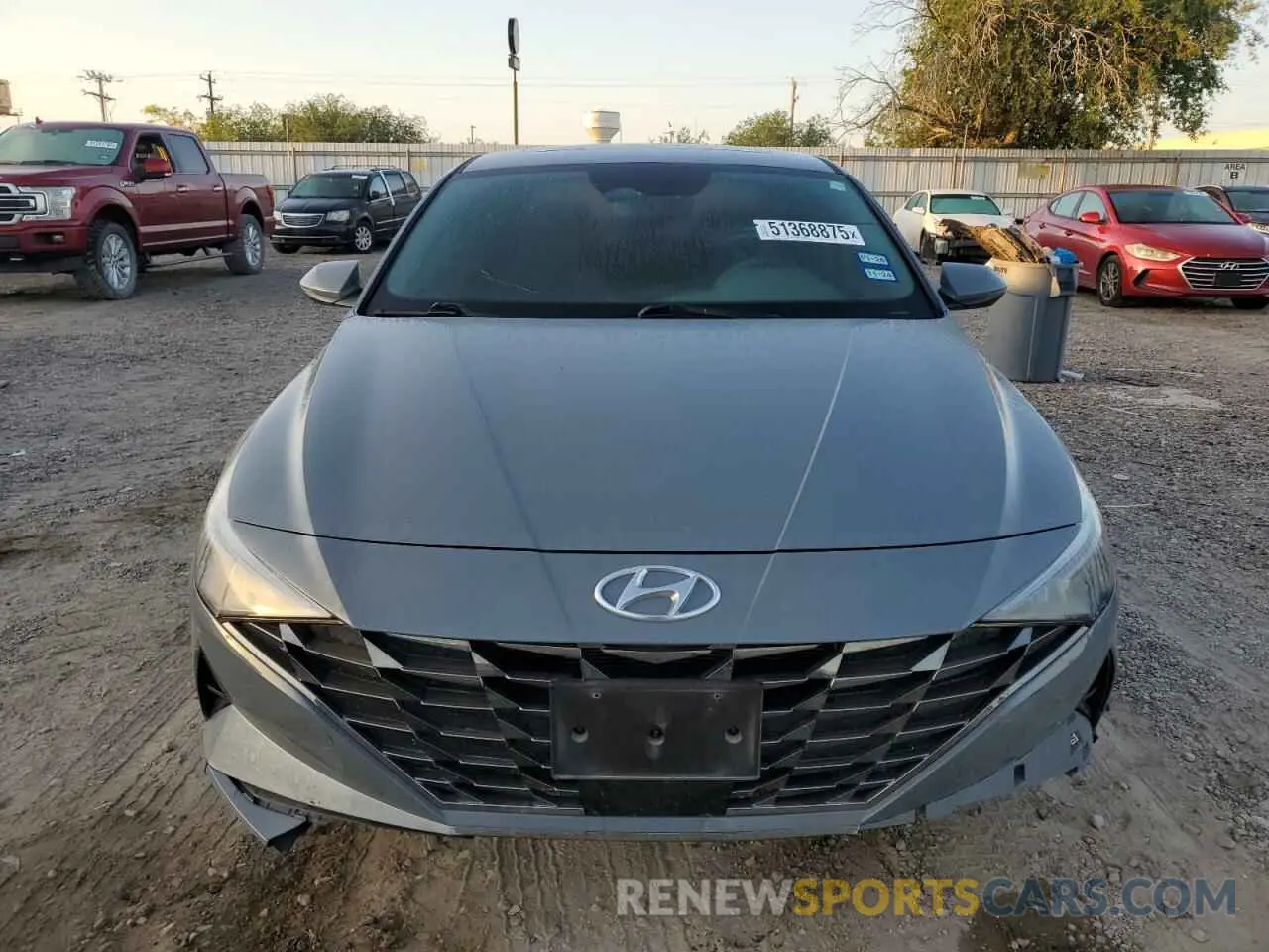 5 Фотография поврежденного автомобиля KMHLN4AG7MU091327 HYUNDAI ELANTRA 2021