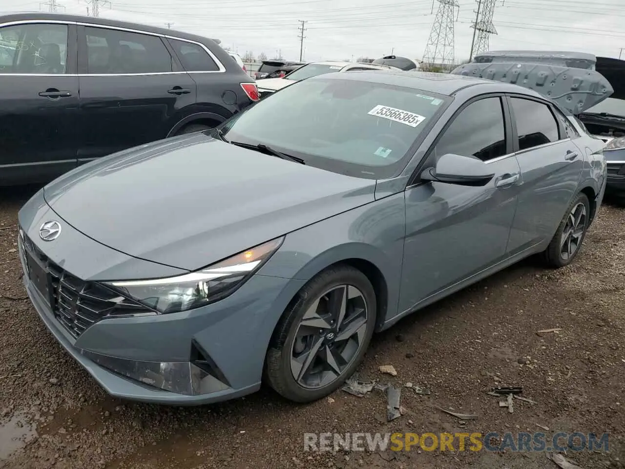 1 Фотография поврежденного автомобиля KMHLN4AJ8MU005471 HYUNDAI ELANTRA 2021