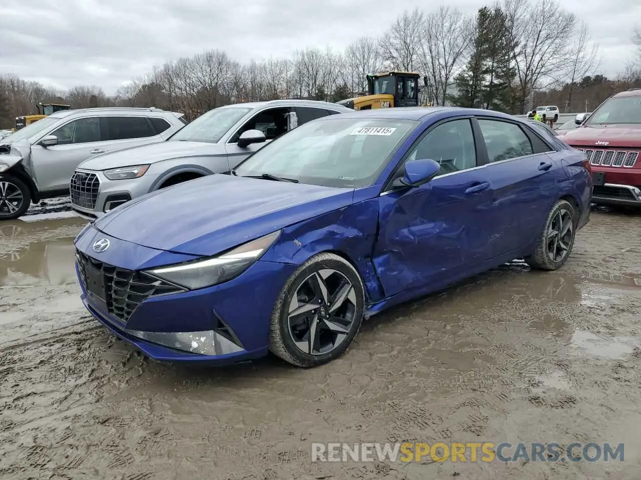 1 Photograph of a damaged car KMHLP4AG0MU102145 HYUNDAI ELANTRA 2021