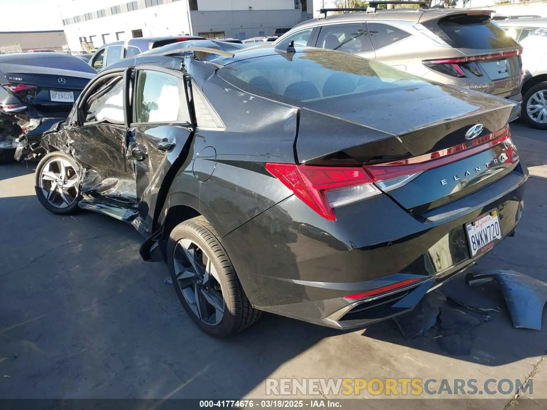 3 Photograph of a damaged car KMHLP4AG0MU132469 HYUNDAI ELANTRA 2021
