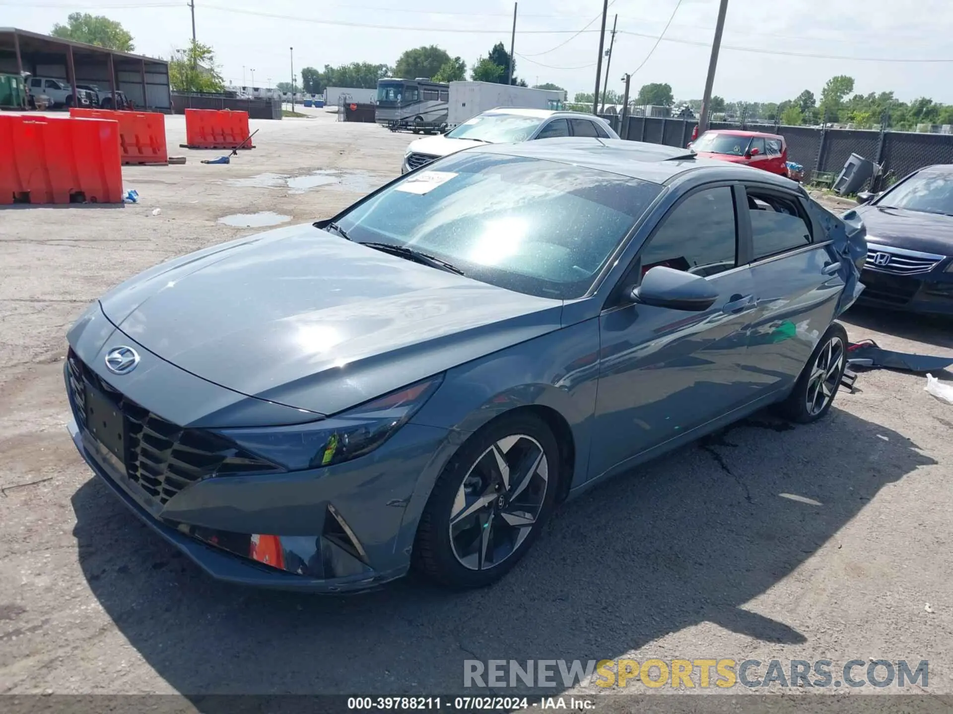 2 Photograph of a damaged car KMHLP4AG0MU171580 HYUNDAI ELANTRA 2021