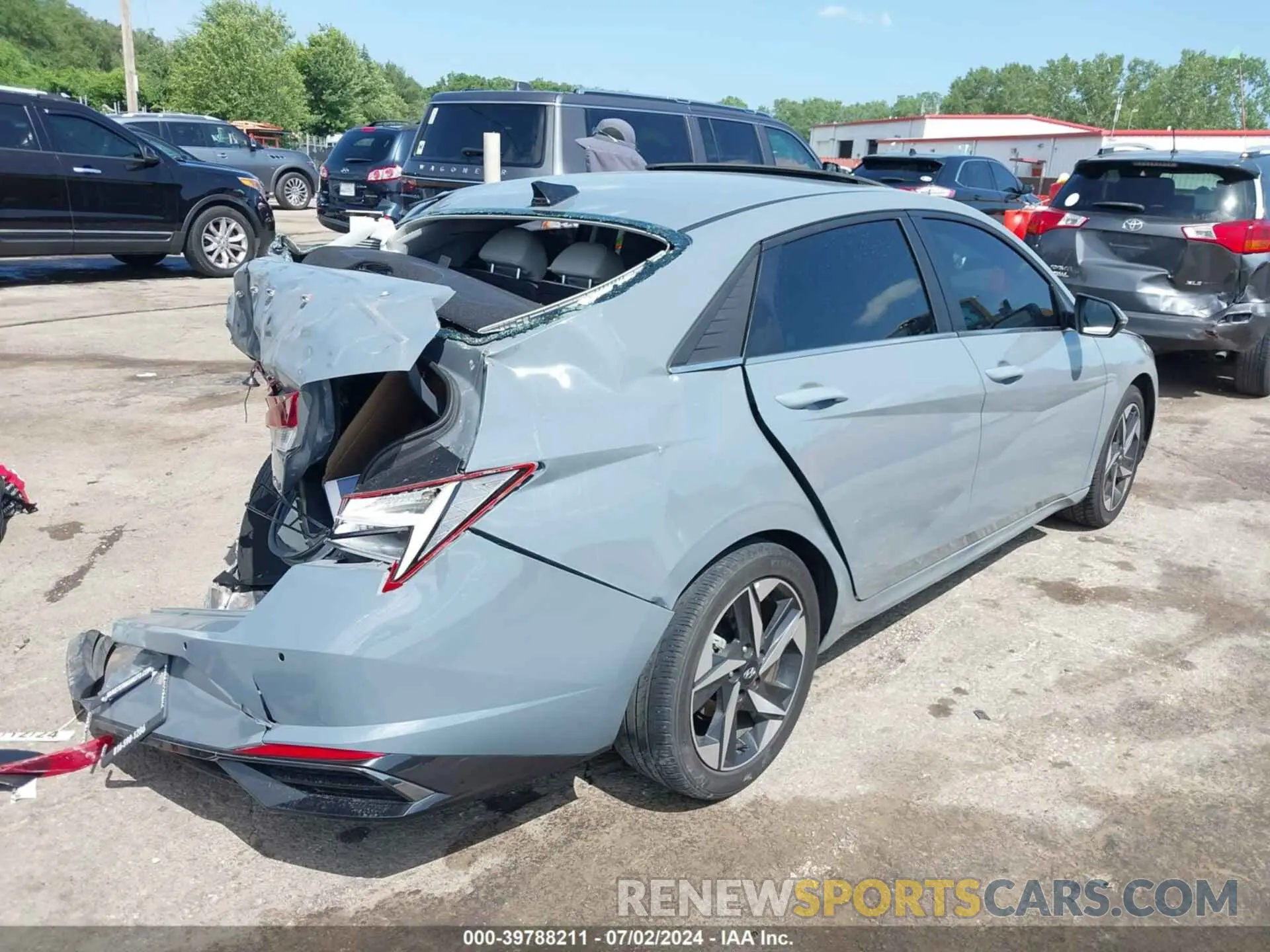 4 Photograph of a damaged car KMHLP4AG0MU171580 HYUNDAI ELANTRA 2021