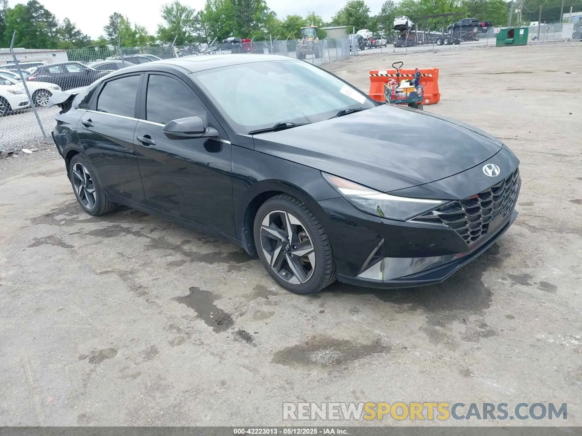 1 Photograph of a damaged car KMHLP4AG2MU072291 HYUNDAI ELANTRA 2021