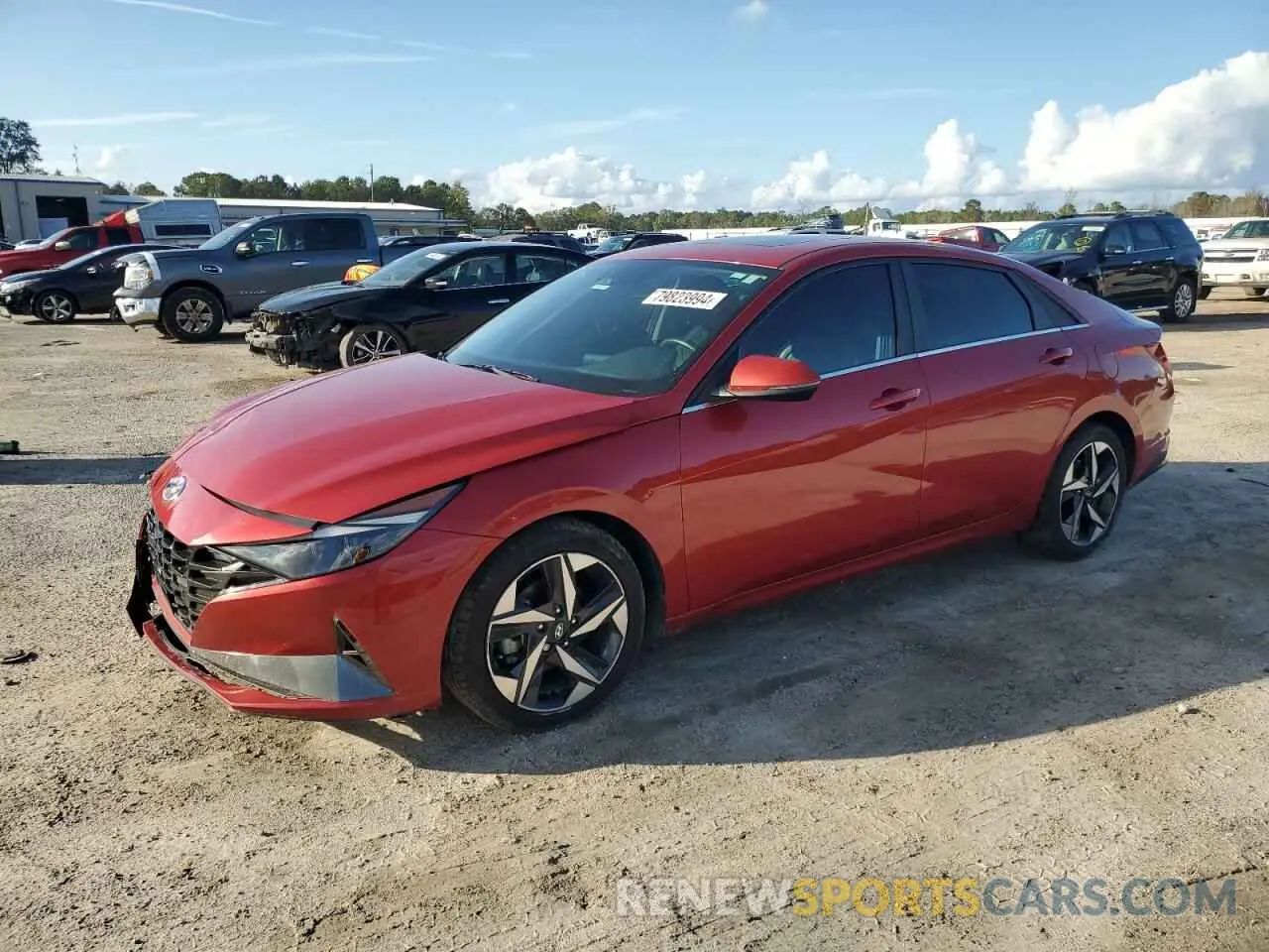 1 Photograph of a damaged car KMHLP4AG2MU150603 HYUNDAI ELANTRA 2021